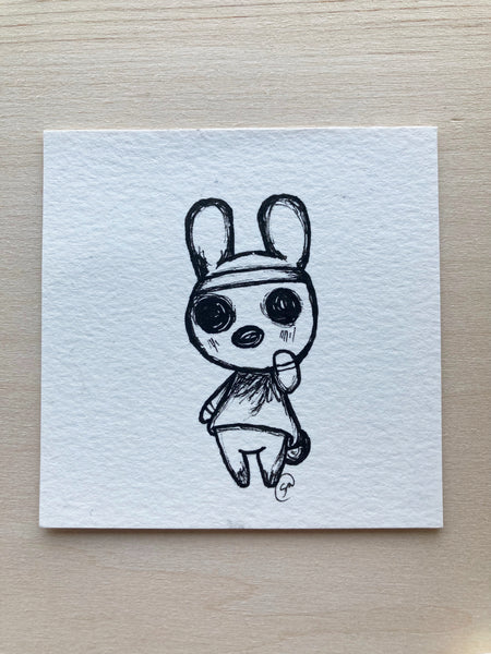 Mini Original Ink Art The Weird One