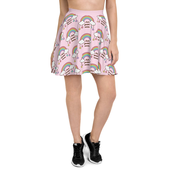 Fuck Gender Norms Skater Skirt