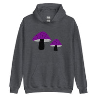 Asexual Pride Mushrooms Unisex Hoodie