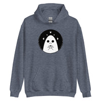 Sad Ghost Loves Halloween Unisex Hoodie