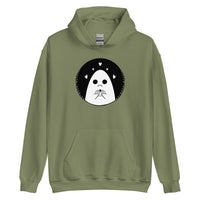 Sad Ghost Loves Halloween Unisex Hoodie