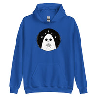 Sad Ghost Loves Halloween Unisex Hoodie