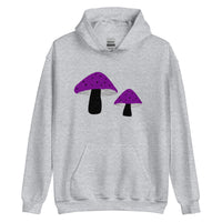 Asexual Pride Mushrooms Unisex Hoodie