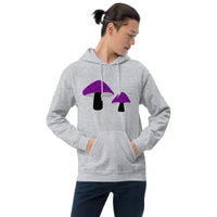 Asexual Pride Mushrooms Unisex Hoodie