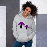 Asexual Pride Mushrooms Unisex Hoodie