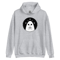 Sad Ghost Loves Halloween Unisex Hoodie