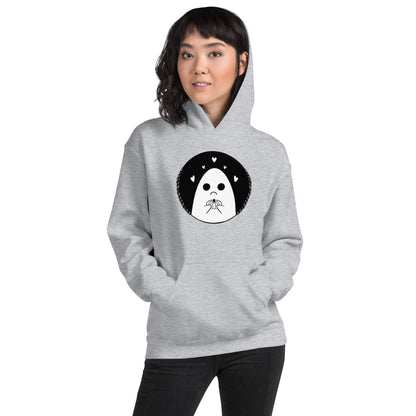Sad Ghost Loves Halloween Unisex Hoodie