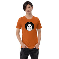 Sad Ghost Loves Halloween Unisex t-shirt