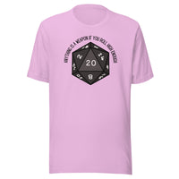 Anything Is A Weapon If You Roll High Enough DND Unisex t-shirt