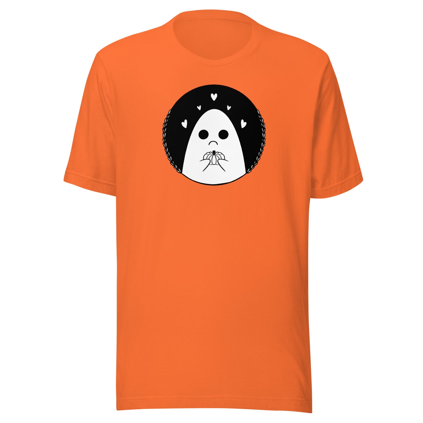 Sad Ghost Loves Halloween Unisex t-shirt
