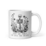 Give Me Smut Or Give Me Death White glossy mug