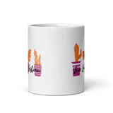 Live Laugh Lesbian White glossy mug