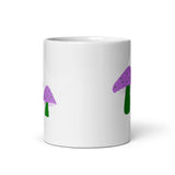 Genderqueer Mushrooms White glossy mug