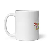 Being gay is not a choice, but being proud is White glossy mug