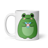 Trans Frog White glossy mug