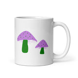 Genderqueer Mushrooms White glossy mug