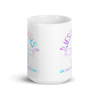 Jesus Saves 15% On His Car Insurance White glossy mug