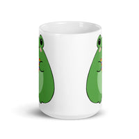 Rainbow Frog White glossy mug