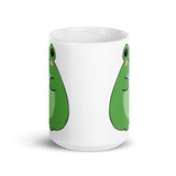 Trans Frog White glossy mug