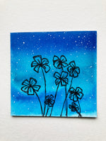 Mini Watercolor Wildflowers Painting