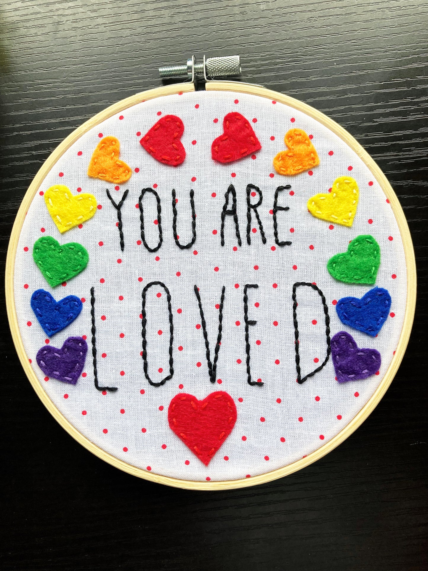You Are Loved Embroidery Hoop