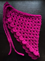 BERRY Crochet Head Bandana Veil Kerchief Cottagecore Boho