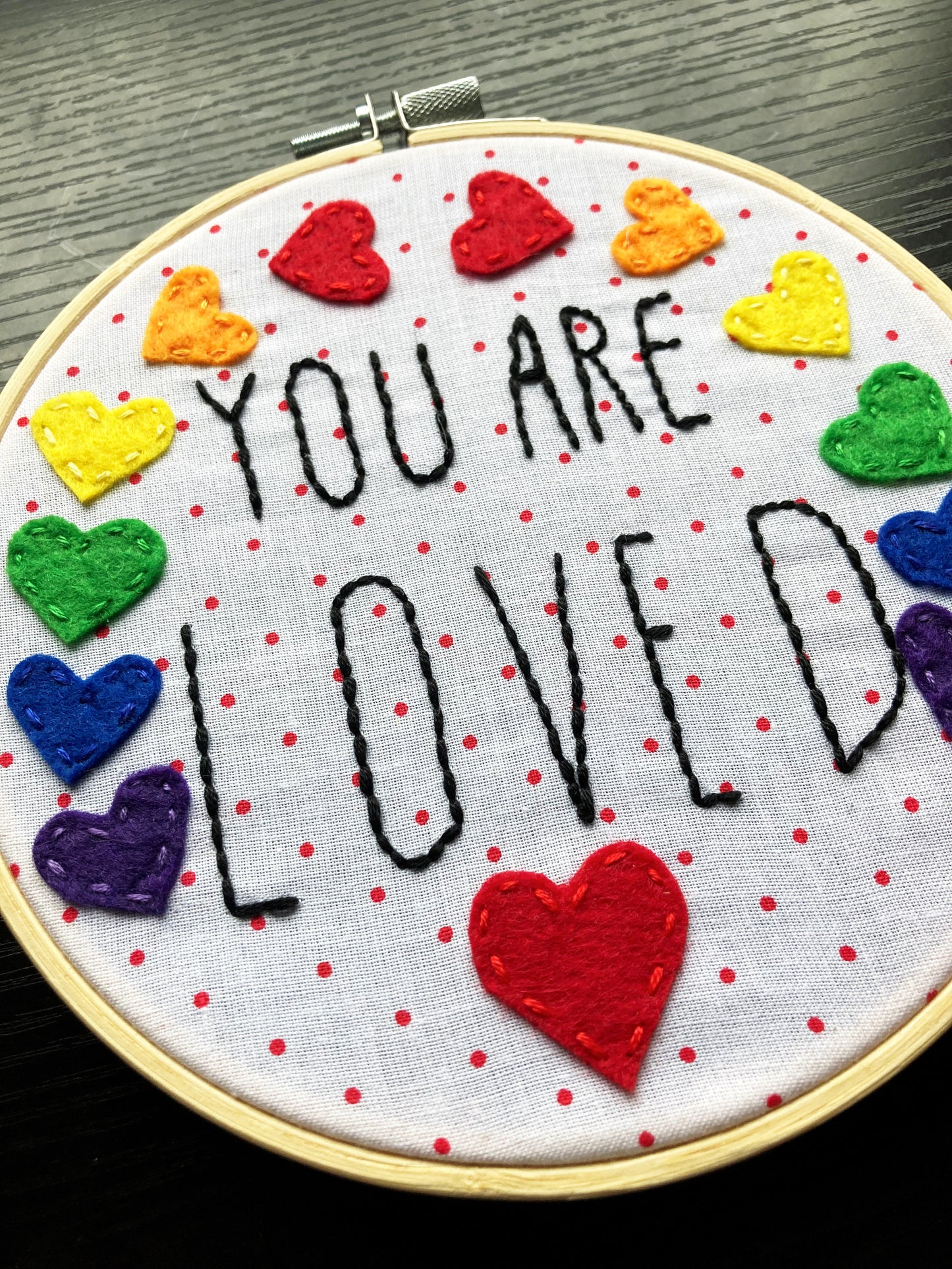 You Are Loved Embroidery Hoop