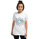 Sad Ghost Comic Circle Short-Sleeve Unisex T-Shirt