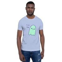 I miss hugs Sad Ghost Comic Short-Sleeve Unisex T-Shirt