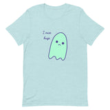 I miss hugs Sad Ghost Comic Short-Sleeve Unisex T-Shirt