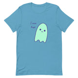 I miss hugs Sad Ghost Comic Short-Sleeve Unisex T-Shirt