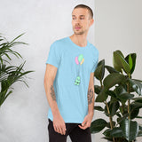 Sad Ghost Comic Balloon Flight Unisex t-shirt