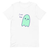 I miss hugs Sad Ghost Comic Short-Sleeve Unisex T-Shirt