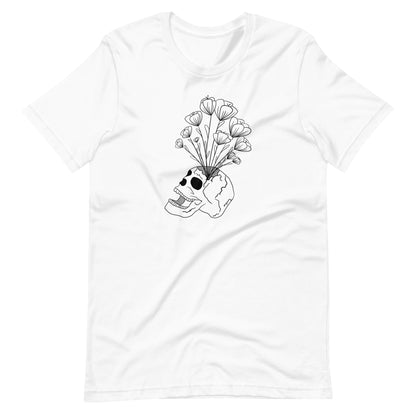 Skull Vase Unisex t-shirt