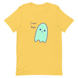 I miss hugs Sad Ghost Comic Short-Sleeve Unisex T-Shirt