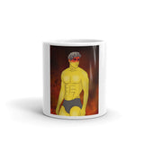 God of War White glossy mug