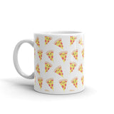 Happy Pizza White glossy mug