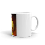 God of War White glossy mug