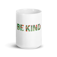 Be Kind White glossy mug