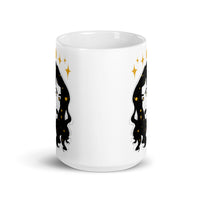 Moon Witch White glossy mug