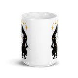 Moon Witch White glossy mug