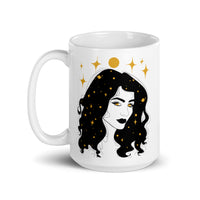 Moon Witch White glossy mug