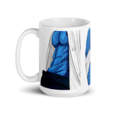 Thirsty White glossy mug