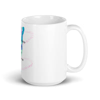 Never Apologize For The Space You Take Up White glossy mug