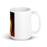 God of War White glossy mug