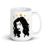 Moon Witch White glossy mug