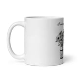 I Can Buy Myself Flowers White glossy mug