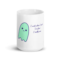 I’m Fine White glossy mug