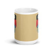 Repeating Scenes White glossy mug