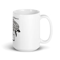 I Can Buy Myself Flowers White glossy mug